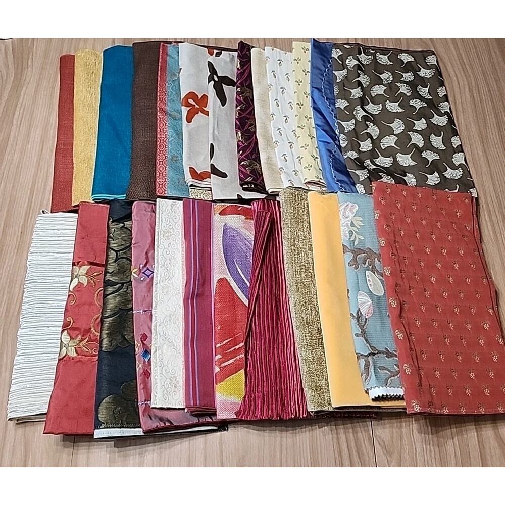 20 Luxury Designer Fabric Squares, Appx 27x27 See Description, 9 Pounds
